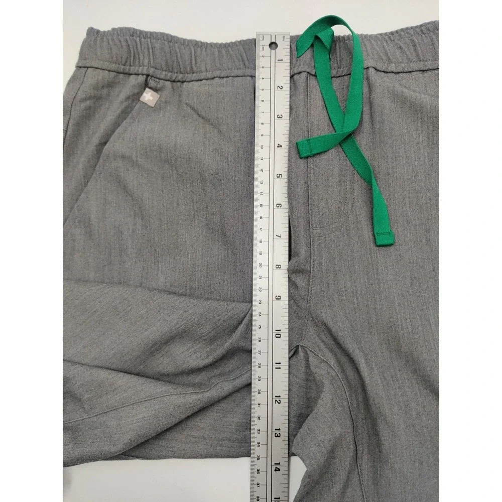 FIGS Tansen Jogger Scrub Pants Men's Medium Graphite Gray Drawstring